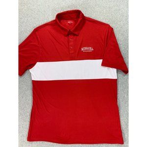 Nebraska Cornhuskers Captivating Campus Polo Shirt (Men's‎ Large) Red